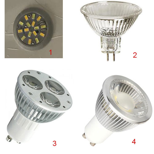 انواع لامپ مورد استفاده در لوستر ریسه ای