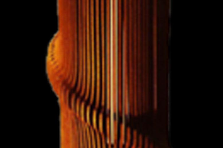 لوستر آویز چوبی موج