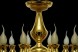 لوستر شاخه ای کلاسیک ژولیت طلایی