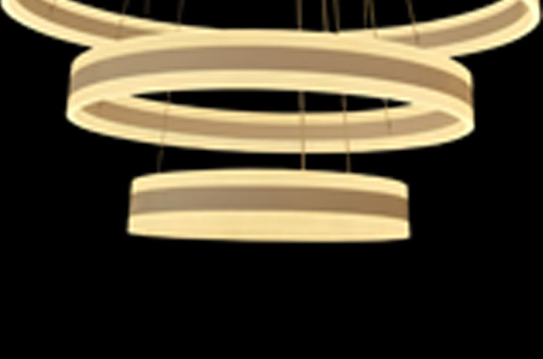 چراغ آویز مدرن bz856 با قطر 80 و 60 و 40