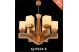 لوستر چوبی پادرا شش شاخه مدل پانیذ